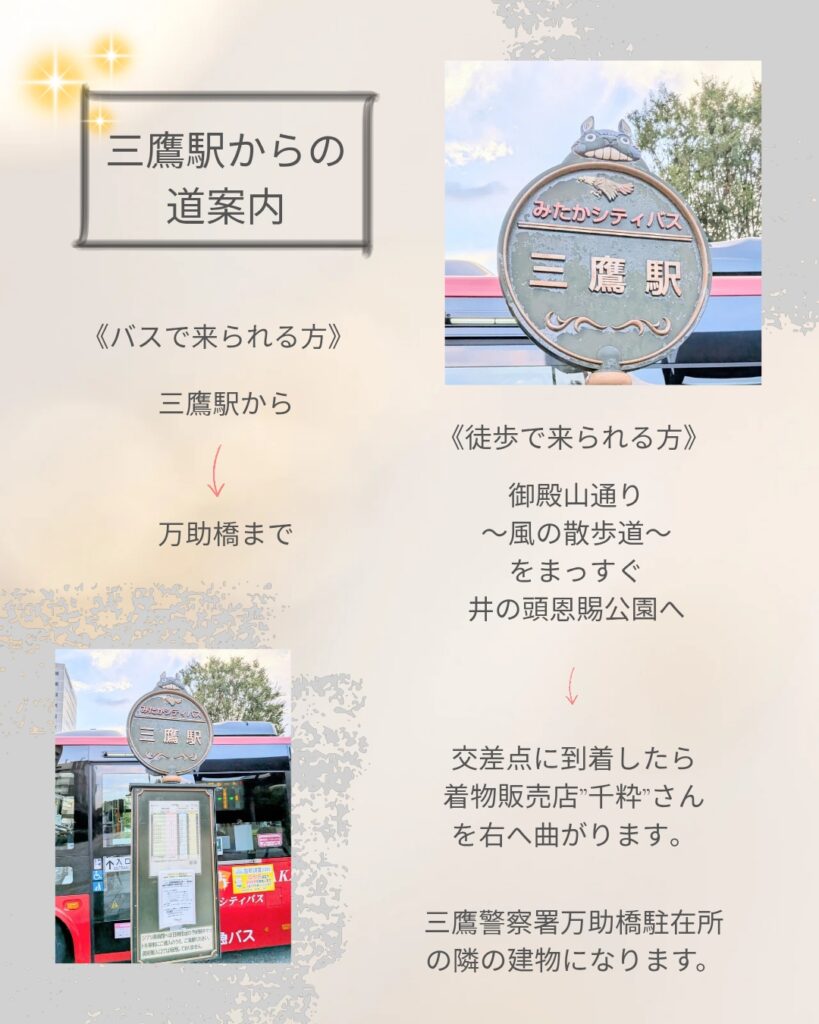MaholaniYoga三鷹からのアクセス