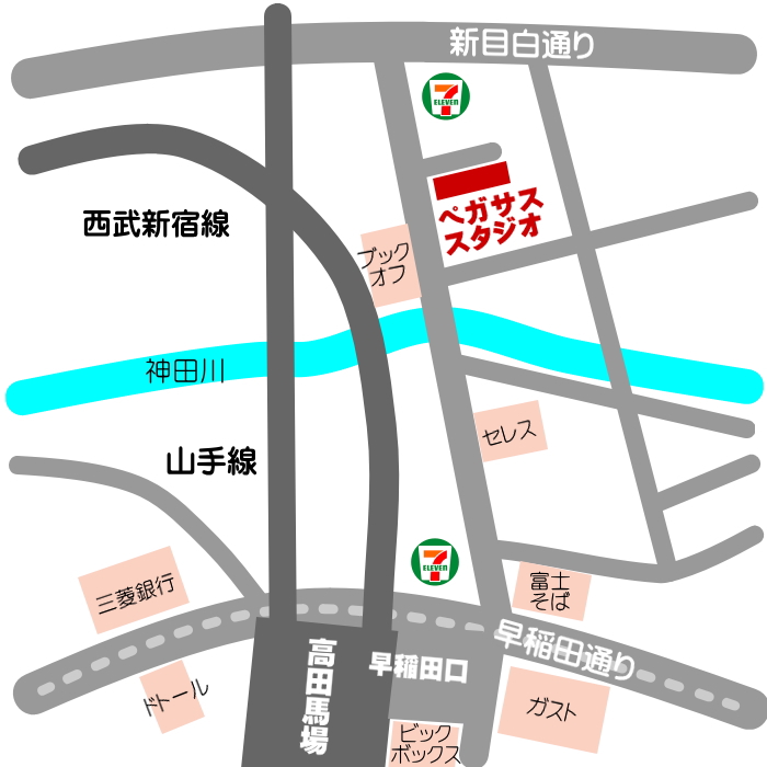吉祥寺グラートレンタルスタジオの地図